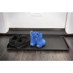 Ottomanson Black 15 in. x 30 in. Polypropylene Utility Boot Tray