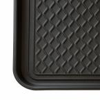 Stalwart Black 15 in. x 24 in. Eco-Friendly Polypropylene Utility Boot Tray Mat