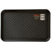 Stalwart Black 15 in. x 24 in. Eco-Friendly Polypropylene Utility Boot Tray Mat
