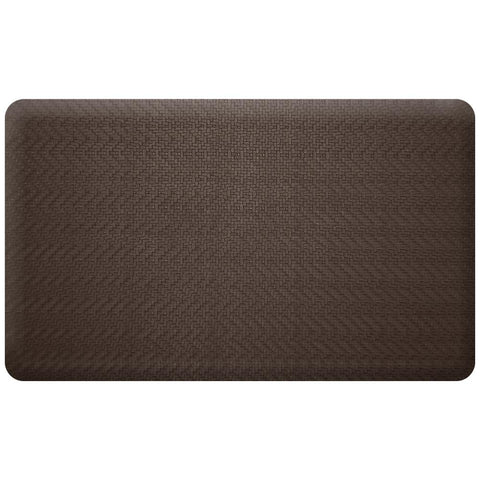 StyleWell Micro Elegance Indigo Clover 18 in. x 48 in. Kitchen Mat