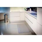 Rhino Anti-Fatigue Mats Reflex Double Sponge Glossy Platinum Raised Domed Surface 24 in. x 36 in. Vinyl Kitchen Mat