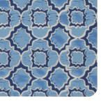 TrafficMASTER Micro Elegance Indigo Clover 18 in. x 48 in. Kitchen Mat