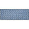 TrafficMASTER Micro Elegance Indigo Clover 18 in. x 48 in. Kitchen Mat